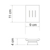 Мыльница Wasserkraft Amper K-5400 5429W, белая матовая