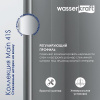 Стеклянная шторка Wasserkraft Main 41S, для душа, двустворчатая, стекло прозрачное, профиль серебристый, 41S02-80 Fixed