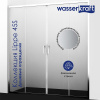Душевой уголок Wasserkraft Lippe 45S49, 150 х 100 см, прозрачное стекло, профиль серебристый