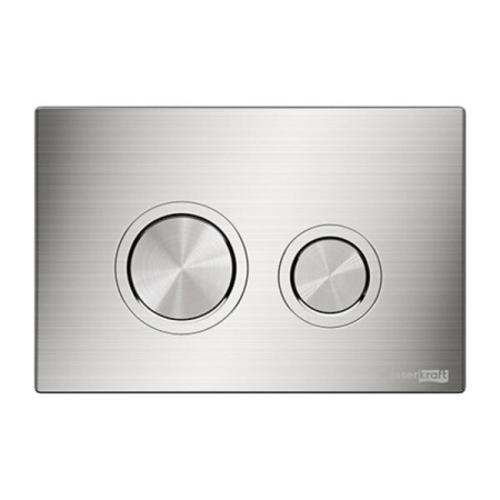 Инсталляция для унитаза Wasserkraft Glan 66TLT.010.ME.BL.BN01, декоративная стеклянная панель черная, механическая кнопка смыва никель