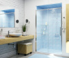 Душевая дверь в нишу Wasserkraft 58R05 120 х 200 см, стекло прозрачное, профиль хром