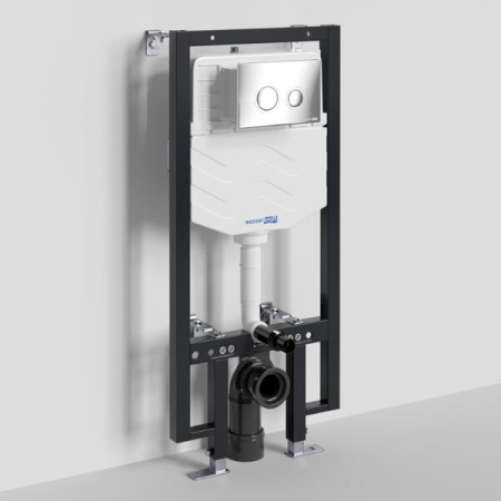 Инсталляция для унитаза Wasserkraft Vils 56TLT.010.ME.CH01, механическая клавиша хром