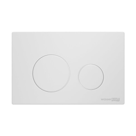 Инсталляция для унитаза Wasserkraft Abens 20TLT.010.ME.BL.WM02, декоративная стеклянная панель черная, механическая кнопка смыва белая матовая