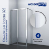 Душевая дверь в нишу Wasserkraft Lopau 32S, 120 х 200 см, профиль хром, стекло прозрачное, 32S05L/R