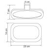 Полотенцедержатель - кольцо Wasserkraft Kammel, 25 см, белый, K-8360W