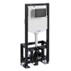 Инсталляция для унитаза Wasserkraft Dill 61TLT.010.ME.MB03, механическая клавиша черная матовая