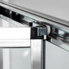 Душевая дверь в нишу Wasserkraft Weser 78F04 90 х 200 см, стекло прозрачное, профиль серебристый