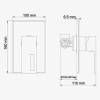 Гигиенический душ Wasserkraft A15157, со смесителем, C ВНУТРЕННЕЙ ЧАСТЬЮ, хром