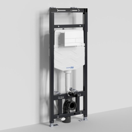 Инсталляция для унитаза Wasserkraft Alme 15TLT.010.ME.WM04, механическая клавиша белая матовая