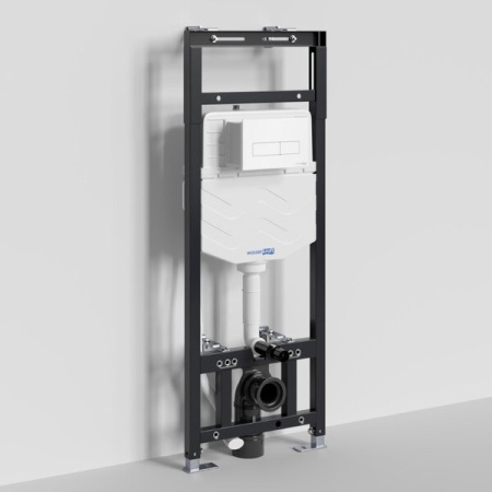 Инсталляция для унитаза Wasserkraft Alme 15TLT.010.ME.WM03, механическая клавиша белая матовая