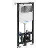 Инсталляция для унитаза Wasserkraft Aller 10TLT.010.ME.PB02, механическая клавиша цвет черный глянец