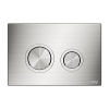 Инсталляция для унитаза Wasserkraft Abens 20TLT.010.ME.WH.BN01, декоративная стеклянная панель белая, механическая кнопка смыва никель