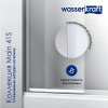 Стеклянная шторка Wasserkraft Main 41S, для душа, двустворчатая, стекло прозрачное, профиль серебристый, 41S02-80 Fixed