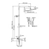 Душевая стойка Wasserkraft, цвет - хром, A199.119.103.087.CH Thermo