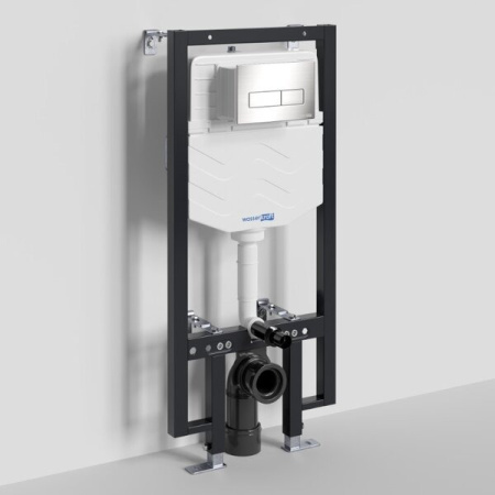 Инсталляция для унитаза Wasserkraft Vils 56TLT.010.ME.BN03, механическая клавиша никель