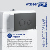 Смывной бачок для унитаза Wasserkraft Aller 10TLT.031.ME.PB01, с механической кнопкой смыва цвет - черный глянцевый