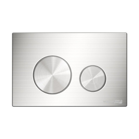 Инсталляция для унитаза Wasserkraft Abens 20TLT.010.ME.WH.BN02, декоративная стеклянная панель белая, механическая кнопка смыва никель