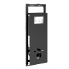 Инсталляция для унитаза Wasserkraft Salm 27TLT.010.ME.BL.CH03, декоративная стеклянная панель черная, механическая кнопка смыва хром