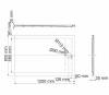 Душевой поддон Wasserkraft Abens 20T06, 120 х 80 см, черный матовый