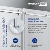 Душевой уголок Wasserkraft Vils 56R16, 110 х 100 х 200 см, профиль серебристый, стекло прозрачное