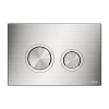 Инсталляция для унитаза Wasserkraft Glan 66TLT.010.ME.WH.BN01, декоративная стеклянная панель белая, механическая кнопка смыва никель