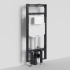 Инсталляция для унитаза Wasserkraft Dinkel 58TLT.010.ME.WH03, механическая клавиша белая