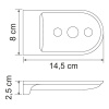 Мыльница-решетка Wasserkraft Kammel, K-8369W