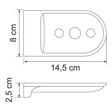 Мыльница-решетка Wasserkraft Kammel, K-8369W