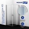 Душевая дверь в нишу Wasserkraft Lippe 45S09 cтекло прозрачное, 170 x 190 см