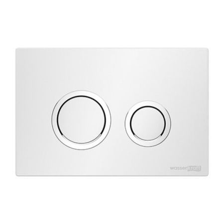 Инсталляция для унитаза Wasserkraft Alme 15TLT.010.ME.WH01, механическая клавиша белая, ободки хром