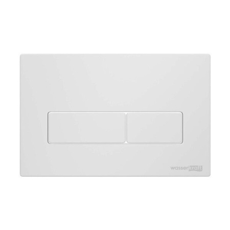Инсталляция для унитаза Wasserkraft Salm 27TLT.010.ME.BL.WM03, декоративная стеклянная панель черная, механическая кнопка смыва белая матовая