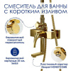 Душевая стойка Wasserkraft, с изливом, цвет золото глянцевое, A171.263.207.PG