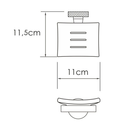 Мыльница Wasserkraft Mosel K-46629, держатель хром