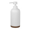 Дозатор для жидкого мыла Wasserkraft Mindel, белый/дерево, K-8899