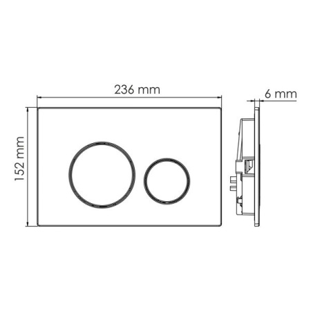 Инсталляция для унитаза Wasserkraft Abens 20TLT.010.ME.BL.PG02, декоративная стеклянная панель черная, механическая кнопка смыва золото глянцевое