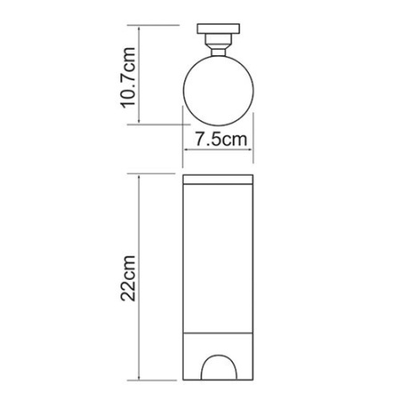 Диспенсер для ватных дисков Wasserkraft k-1079