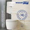 Инсталляция для унитаза Wasserkraft Aller 10TLT.010.ME.PB01, с механической кнопкой смыва цвет - черный глянцевый
