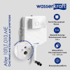Инсталляция для унитаза Wasserkraft Aller 10TLT.010.ME.PB01, с механической кнопкой смыва цвет - черный глянцевый