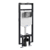 Инсталляция для унитаза Wasserkraft Dinkel 58TLT.010.ME.PB01, механическая клавиша черная, ободки хром