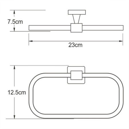 Полотенцедержатель Wasserkraft Dill, хром, K-3960