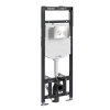 Инсталляция для унитаза Wasserkraft Alme 15TLT.010.ME.BN01, механическая клавиша никель