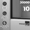 Шторка на ванну Wasserkraft Dill 61S02-100WS Fixed, двухстворчатая, стекло прозрачное, профиль черный