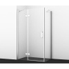 Душевой уголок Wasserkraft Aller White L/R, 120 х 100 см, стекло прозрачное, 10H10RWHITE