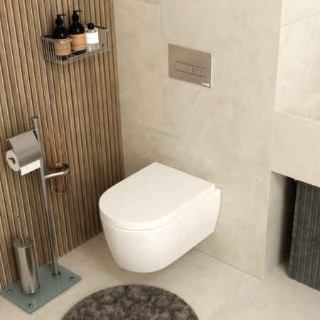 Инсталляция для унитаза Wasserkraft Vils 56TLT.010.ME.BN03, механическая клавиша никель