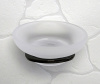 Мыльница с держателем Wasserkraft Glan, PVD - покрытие, черный глянец, K-5129