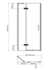 Душевая дверь в нишу Wasserkraft Aller White L/R, 120 х 200 см, 10H05LWHITE