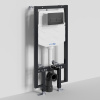 Инсталляция для унитаза Wasserkraft Vils 56TLT.010.ME.MB03, механическая клавиша черная матовая