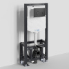 Инсталляция для унитаза Wasserkraft Dill 61TLT.010.ME.MB01, механическая клавиша черная матовая