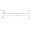 Полотенцедержатель Wasserkraft Exter, 65 см, бронза, K-5230
