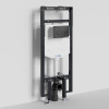 Инсталляция для унитаза Wasserkraft Dinkel 58TLT.010.ME.MB01, механическая клавиша черная матовая